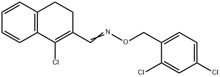 1-CHLORO-3,4-DIHYDRO-2-NAPHTHALENECARBALDEHYDE O-(2,4-DICHLOROBENZYL)OXIME Struktur