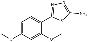 5-(2,4-DIMETHOXYPHENYL)-1,3,4-THIADIAZOL-2-AMINE Struktur