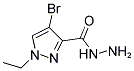 4-BROMO-1-ETHYL-1 H-PYRAZOLE-3-CARBOXYLIC ACID HYDRAZIDE Struktur