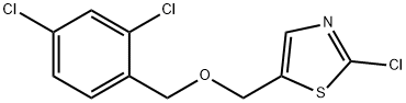 (2-CHLORO-1,3-THIAZOL-5-YL)METHYL 2,4-DICHLOROBENZYL ETHER Struktur