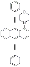 9,10-BIS(PHENYLETHYNYL)-1-N-MORPHOLINOANTHRACENE Struktur