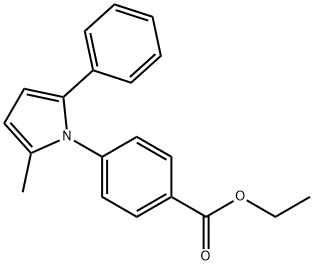 ETHYL 4-(2-METHYL-5-PHENYL-1H-PYRROL-1-YL)BENZOATE Struktur