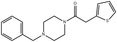 1-(4-BENZYLPIPERAZINYL)-2-(2-THIENYL)ETHAN-1-ONE Struktur