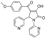 3-HYDROXY-4-(4-METHOXYBENZOYL)-1-PYRIDIN-2-YL-5-PYRIDIN-3-YL-1,5-DIHYDRO-2H-PYRROL-2-ONE Struktur