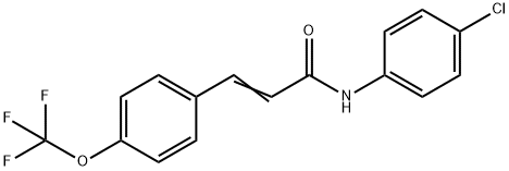 N-(4-CHLOROPHENYL)-3-[4-(TRIFLUOROMETHOXY)PHENYL]ACRYLAMIDE Struktur