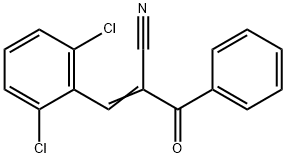 3-(2,6-DICHLOROPHENYL)-2-(PHENYLCARBONYL)PROP-2-ENENITRILE Struktur