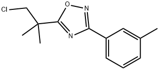 5-(2-CHLORO-1,1-DIMETHYLETHYL)-3-(3-METHYLPHENYL)-1,2,4-OXADIAZOLE Struktur