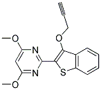 4,6-DIMETHOXY-2-[3-(2-PROPYNYLOXY)BENZOTHIOPHEN-2-YL]PYRIMIDINE Struktur