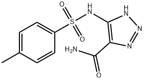 5-{[(4-METHYLPHENYL)SULFONYL]AMINO}-1H-1,2,3-TRIAZOLE-4-CARBOXAMIDE Struktur