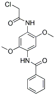 N-[4-[(CHLOROACETYL)AMINO]-2,5-DIMETHOXYPHENYL]BENZAMIDE Struktur