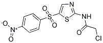 2-CHLORO-N-[5-(4-NITRO-BENZENESULFONYL)-THIAZOL-2-YL]-ACETAMIDE Struktur