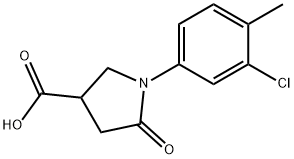 1-(3-CHLORO-4-METHYLPHENYL)-5-OXOPYRROLIDINE-3-CARBOXYLIC ACID Struktur