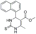 METHYL 6-METHYL-2-NAPHTHYL-4-THIOXO-2H,3H,5H-3,5-DIAZINECARBOXYLATE Struktur