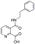 3-(N-(2-PHENYLETHYL)CARBAMOYL)PYRIDINE-2-CARBOXYLIC ACID Struktur