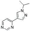 4-[1-ISOPROPYL-(1H)-PYRAZOL-4-YL]PYRIMIDINE Struktur