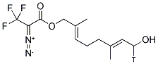 (E,E) DIAZOTRIFLUOROPROPIONYLOXY GERANIOL, [1-3H] Struktur