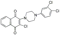 2-CHLORO-3-[4-(3,4-DICHLOROPHENYL)PIPERAZINO]NAPHTHOQUINONE Struktur