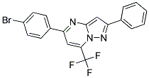 5-(4-BROMOPHENYL)-2-PHENYL-7-(TRIFLUOROMETHYL)PYRAZOLO[1,5-A]PYRIMIDINE Struktur