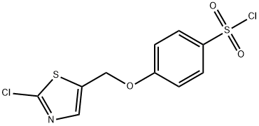 4-[(2-CHLORO-1,3-THIAZOL-5-YL)METHOXY]BENZENESULFONOYL CHLORIDE Struktur