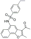 N-(3-ACETYL-2-METHYLNAPHTHO[1,2-B]FURAN-5-YL)-4-ETHYLBENZENESULFONAMIDE Struktur