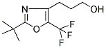 3-[2-(TERT-BUTYL)-5-(TRIFLUOROMETHYL)-1,3-OXAZOL-4-YL]PROPAN-1-OL Struktur