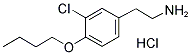 2-(4-BUTOXY-3-CHLORO-PHENYL)-ETHYLAMINE HYDROCHLORIDE Struktur