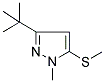 3-(TERT-BUTYL)-1-METHYL-5-(METHYLTHIO)-1H-PYRAZOLE Struktur