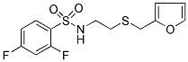 2,4-DIFLUORO-N-(2-[(2-FURYLMETHYL)THIO]ETHYL)BENZENESULFONAMIDE Struktur