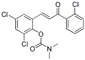 2,4-DICHLORO-6-[3-(2-CHLOROPHENYL)-3-OXOPROP-1-ENYL]PHENYL N,N-DIMETHYLCARBAMATE Struktur