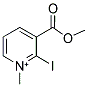 2-IODO-3-(METHOXYCARBONYL)-1-METHYLPYRIDINIUM Struktur