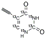 5-ETHYNYLURACIL (RING-13C4, 15N2) Struktur