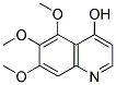 4-HYDROXY-5,6,7-TRIMETHOXYQUINOLINE Struktur