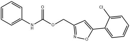 [5-(2-CHLOROPHENYL)-3-ISOXAZOLYL]METHYL N-PHENYLCARBAMATE Struktur