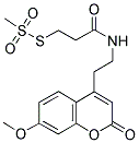 N-[2-METHANETHIOSULFONYLETHYL]-7-METHOXYCOUMARIN-4-ACETAMIDE Struktur