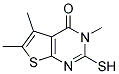 2-MERCAPTO-3,5,6-TRIMETHYLTHIENO[2,3-D]PYRIMIDIN-4(3H)-ONE Struktur