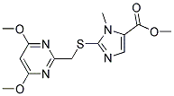 2-[(4,6-DIMETHOXYPYRIMIDIN-2-YL)METHYLTHIO]-1-METHYLIMIDAZOLE-5-CARBOXYLIC ACID METHYL ESTER Struktur