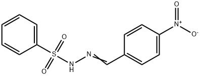 N'-[(E)-(4-NITROPHENYL)METHYLIDENE]BENZENESULFONOHYDRAZIDE Struktur