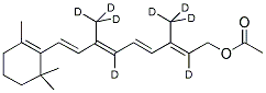 VITAMIN A ACETATE (10,14,19,19,19,20,20,20-D8) Struktur