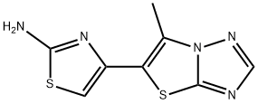 4-(6-METHYL[1,3]THIAZOLO[3,2-B][1,2,4]TRIAZOL-5-YL)-1,3-THIAZOL-2-AMINE Struktur