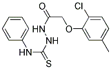 1-(2-(2-CHLORO-5-METHYLPHENOXY)ACETYL)-4-PHENYLTHIOSEMICARBAZIDE Struktur