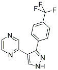 2-[3-[4-(TRIFLUOROMETHYL)PHENYL]-(1H)-PYRAZOL-4-YL]PYRAZINE Struktur