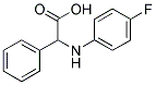 (4-FLUORO-PHENYLAMINO)-PHENYL-ACETIC ACID Struktur