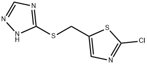 (2-CHLORO-1,3-THIAZOL-5-YL)METHYL 1H-1,2,4-TRIAZOL-3-YL SULFIDE Struktur