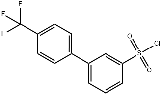 (3-[4-(TRIFLUOROMETHYL)PHENYL]PHENYL)SULFONYLCHLORIDE Struktur