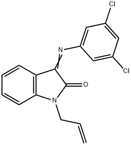 1-ALLYL-3-[(3,5-DICHLOROPHENYL)IMINO]-1,3-DIHYDRO-2H-INDOL-2-ONE Struktur