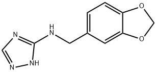 N-(1,3-BENZODIOXOL-5-YLMETHYL)-1H-1,2,4-TRIAZOL-5-AMINE Struktur