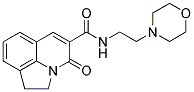 1,2-DIHYDRO-N-(2-MORPHOLINOETHYL)-4-OXO-PYRROLO[3,2,1-IJ]QUINOLINE-5-CARBOXAMIDE Struktur