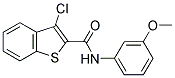 3-CHLORO-N-(3-METHOXYPHENYL)-1-BENZOTHIOPHENE-2-CARBOXAMIDE Struktur