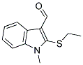 2-(ETHYLSULFANYL)-1-METHYL-1H-INDOLE-3-CARBALDEHYDE Struktur