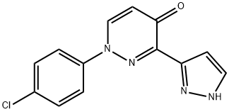 1-(4-CHLOROPHENYL)-3-(1H-PYRAZOL-3-YL)-4(1H)-PYRIDAZINONE Struktur